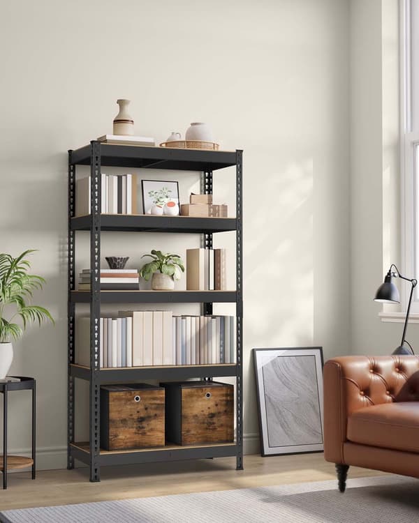 Kraftig hylde, SONGMICS GLR300E01, 30x75x150 cm, Sølv