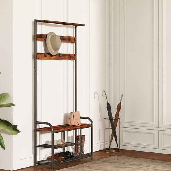 Klädhängare, VASAGLE HSR409B01, 30x85x180.5 cm, Brun