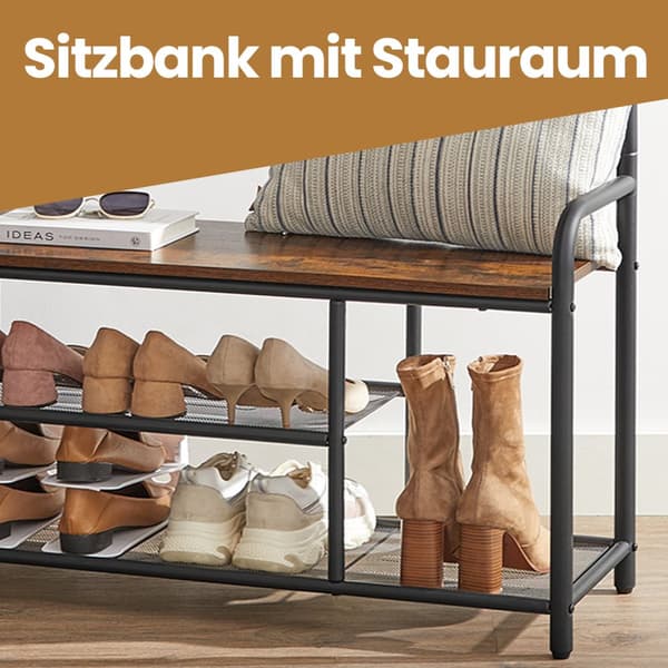 Klädhängare, VASAGLE HSR409B01, 30x85x180.5 cm, Brun
