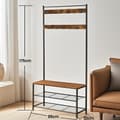 Miniatyrbillede 2 af 6: Tøjstativ, VASAGLE HSR401B01, 32x85x177 cm, Brun-Sort