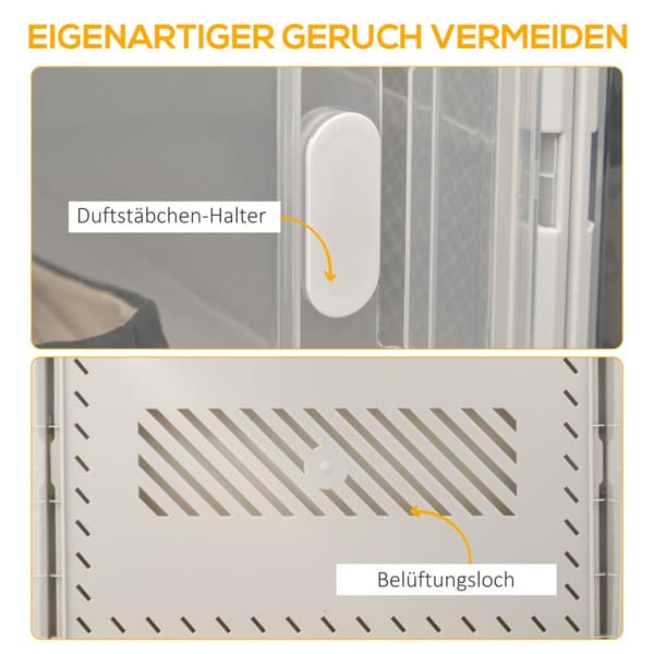 Skoboxset, 18er, 28x36x21 cm, Transparent Vit