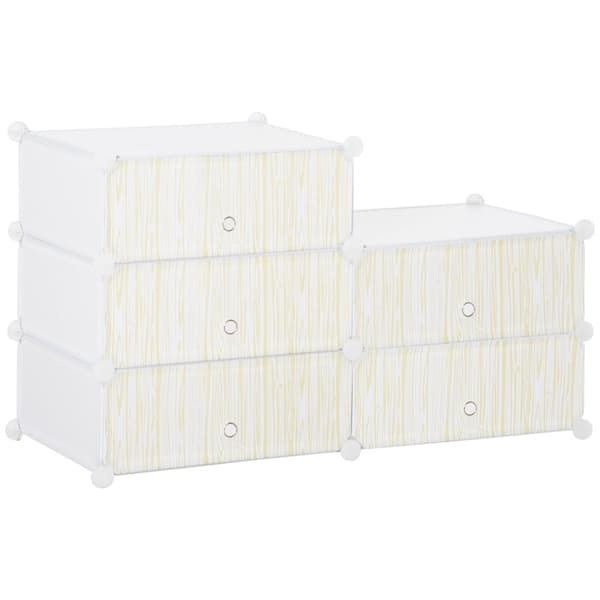 Sko Rack, 49x36.5x108 cm, Hvid