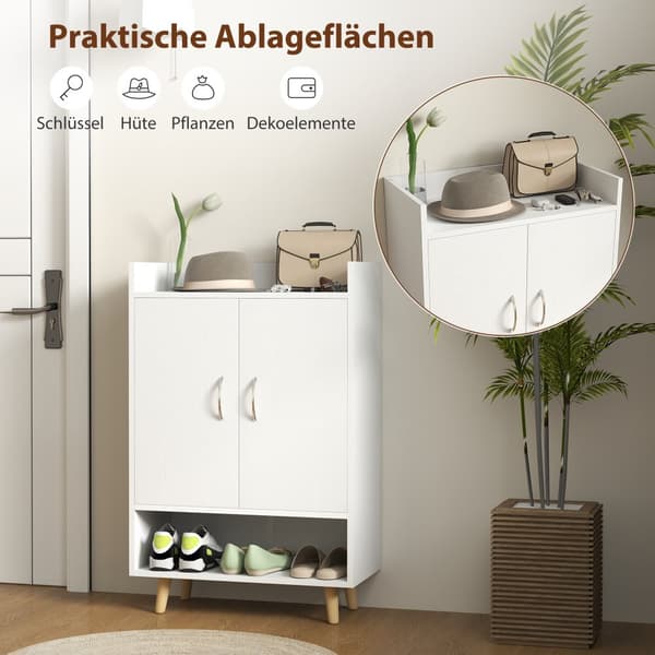 Sko Skab, 60x30x92 cm, Hvid