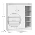Miniatyrbillede 3 af 9: Sko Skab, 83x30x90 cm, Hvid