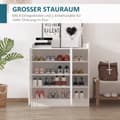 Miniatyrbillede 4 af 9: Sko Skab, 83x30x90 cm, Hvid