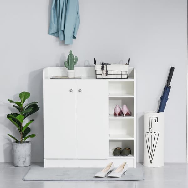 Sko Skab, 83x30x90 cm, Hvid