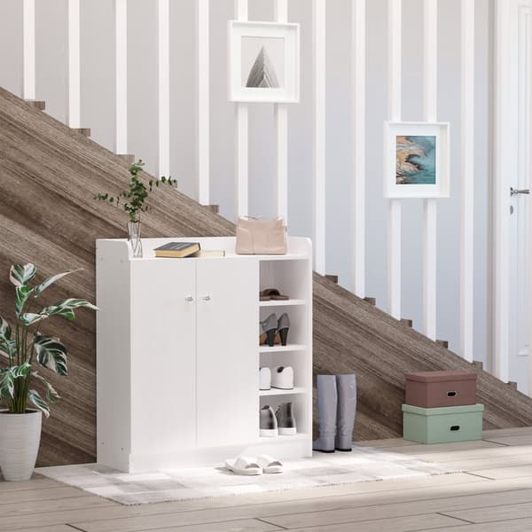 Sko Skab, 83x30x90 cm, Hvid