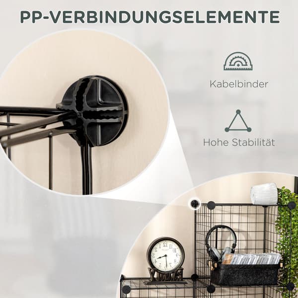 Reolsystem, DIY, 35x35x35 cm, Sort