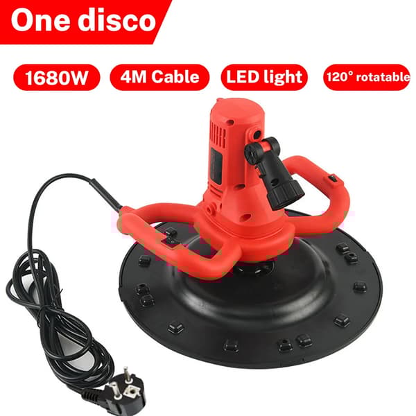 Elektrisk Cementpolerare, 1680W Effekt, 380mm Hjuldiameter, LED-lampa,1 Set