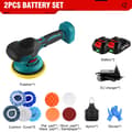 Miniatyrbillede 2 af 2: Trådløs bilpoleringsmaskine, 10000mAh batteri, justerbar hastighed 2500-7000 RPM,2 Batteri Sæt