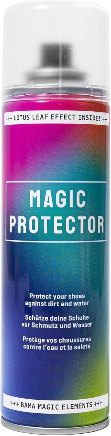 Bama Magic Protector imprægneringsspray til sko, smuds- og vandafvisende skopleje uden silikoner og drivmidler - Oeko-Tex certificeret, 200 ml,