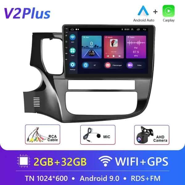 Auton radio, Android 4G, Carplay, 16G mikrofoni