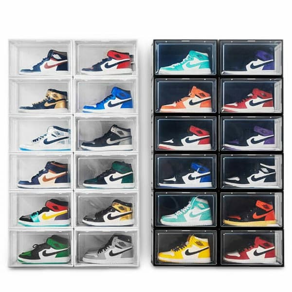 S?t med 3 sorte sko?sker med ventilation og organizer til garderobe/garderobe