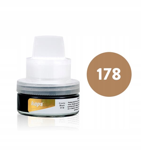 Kaps Delicate Cream rensende og plejende creme med applikator til læder