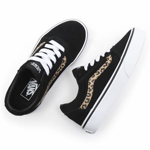 Kondisko til Børn Vans Ward Suede Sort Leopard - 27