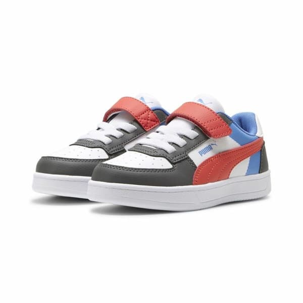 Kondisko til Børn Puma Caven 2.0 Block Cool Hvid Grå - 30