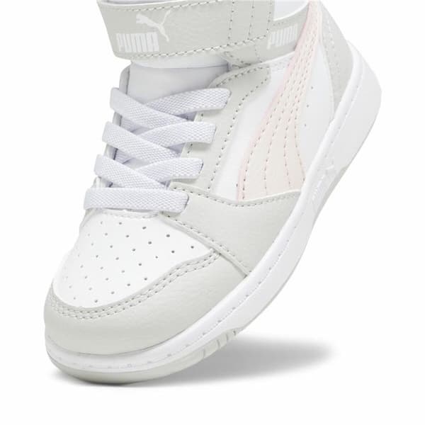 Sportskor Casual Barn Puma Rebound V6 Mid Infantil Vit - 20