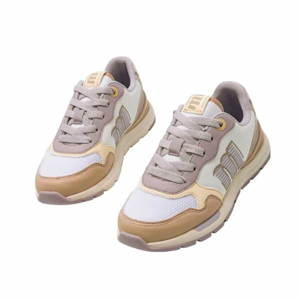 Sportskor Casual Mustang Compact Vit Ljusbrun - 36