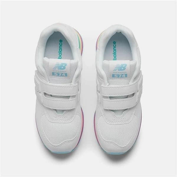 Sportssko til børn New Balance 574 Core Hook Loop Hvid - 32