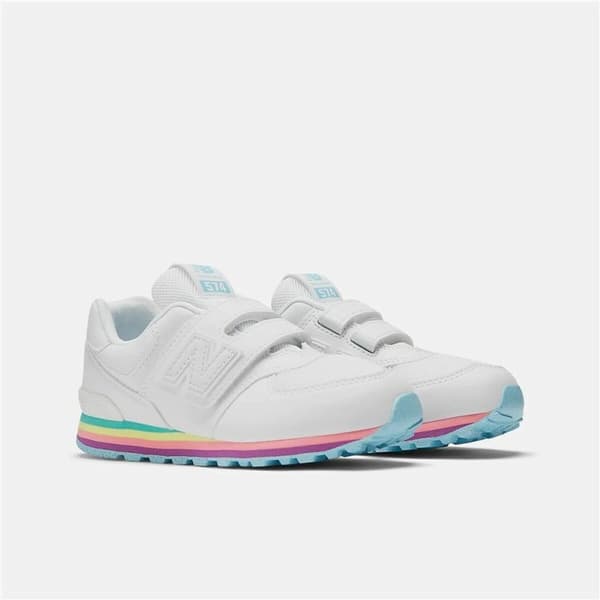 Sportssko til børn New Balance 574 Core Hook Loop Hvid - 32