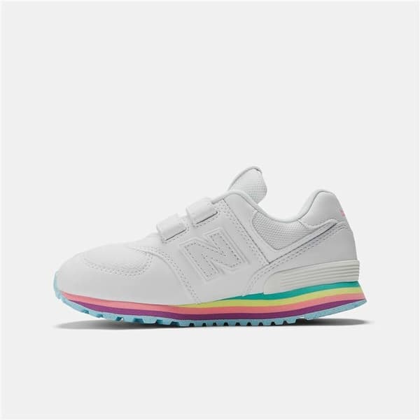 Sportssko til børn New Balance 574 Core Hook Loop Hvid - 32