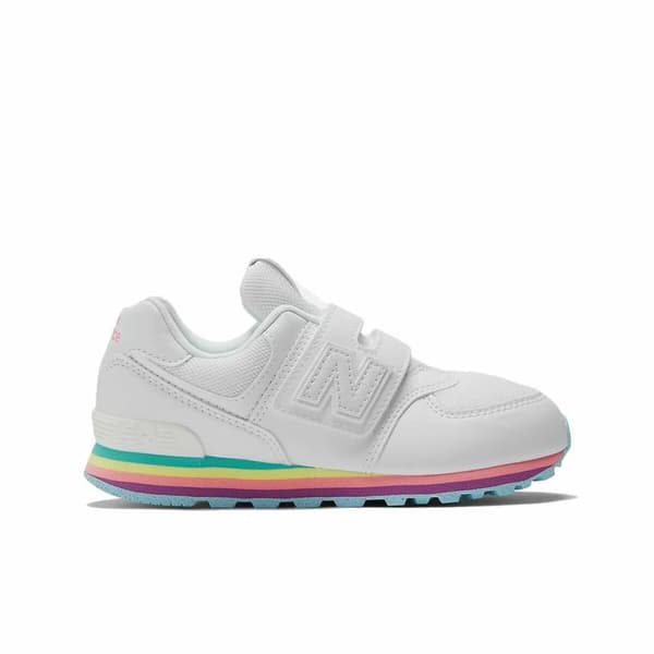 Sportssko til børn New Balance 574 Core Hook Loop Hvid - 32