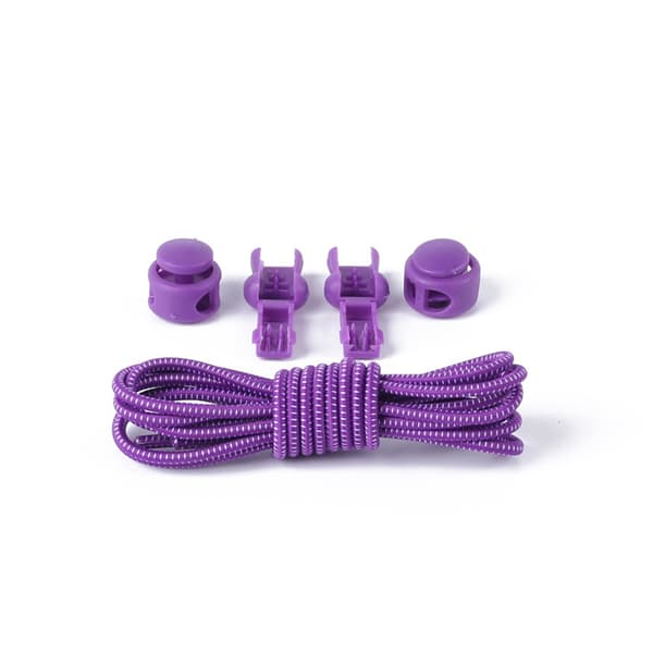 Smarta Skosnören med Dragsko-funktion (100cm) Violett