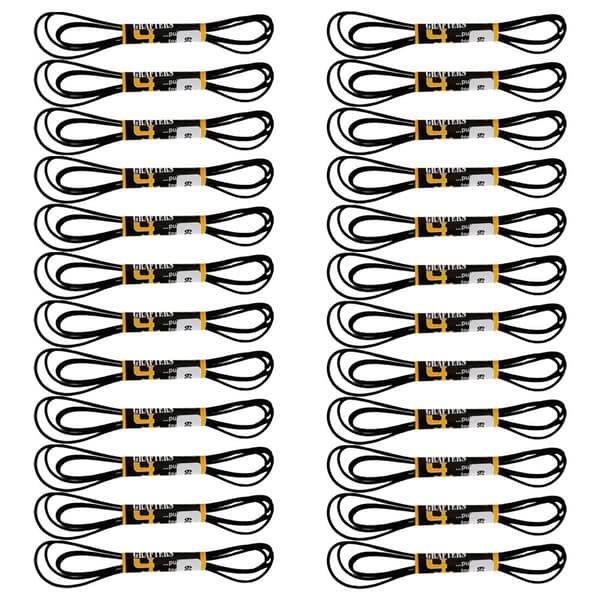 Grafters Round 60cm Shoe Laces (Packet Of 24) Black Pack of 24