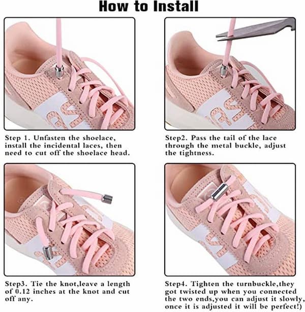 Käännä Buckle Lazy Shoelace