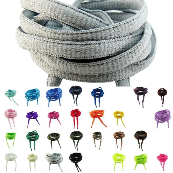 Skosnören för sneakers - Ovala [130 cm] - Flera färgval