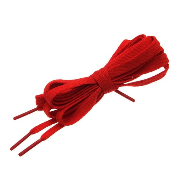 Kengännauhat tennareihin - Litteät [120 cm] Tummanpunainen One-size