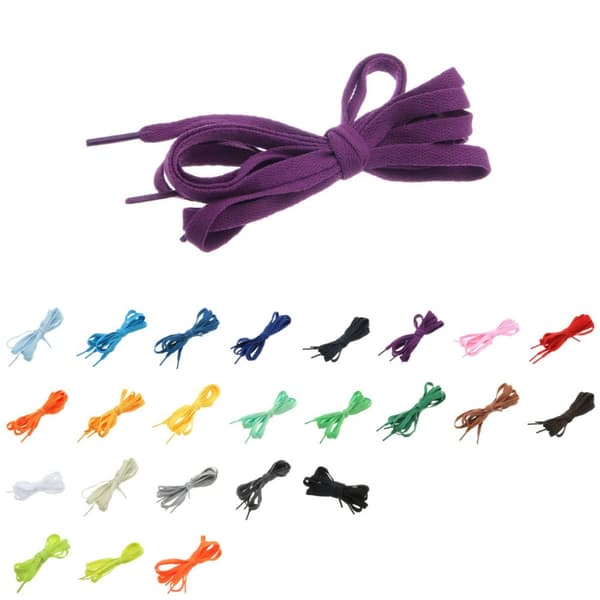 Skosnören för sneakers - Platta [120 cm]