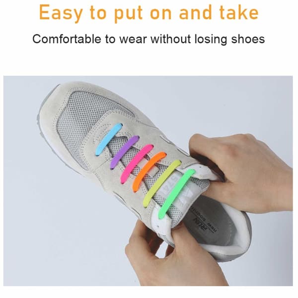 Elastic Laces Silikon - For alle slags sko hvite