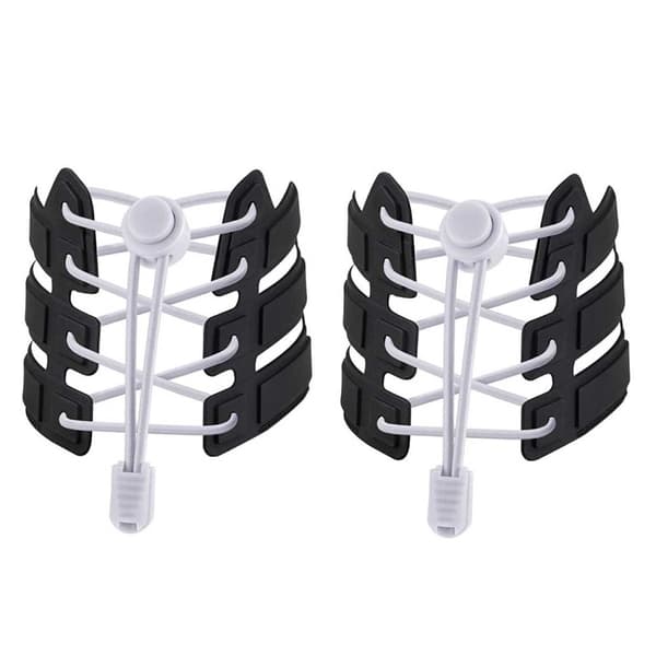 Elastiska Skosnören (Inklusive Dragsko) – No Tie Shoelaces – Vit