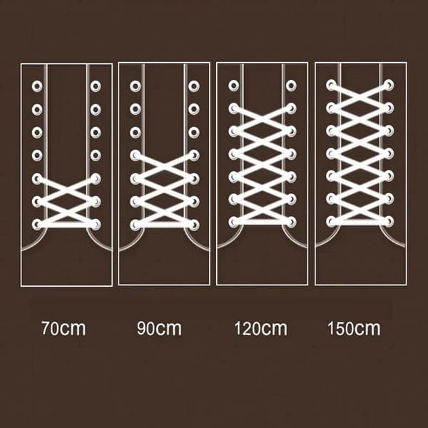 INF Runde skolisser 5 par Brun 4 mm/1.5 m