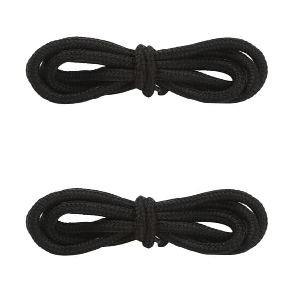 INF Pyöreät kengännauhat 5 paria Musta 4 mm/1.5 m