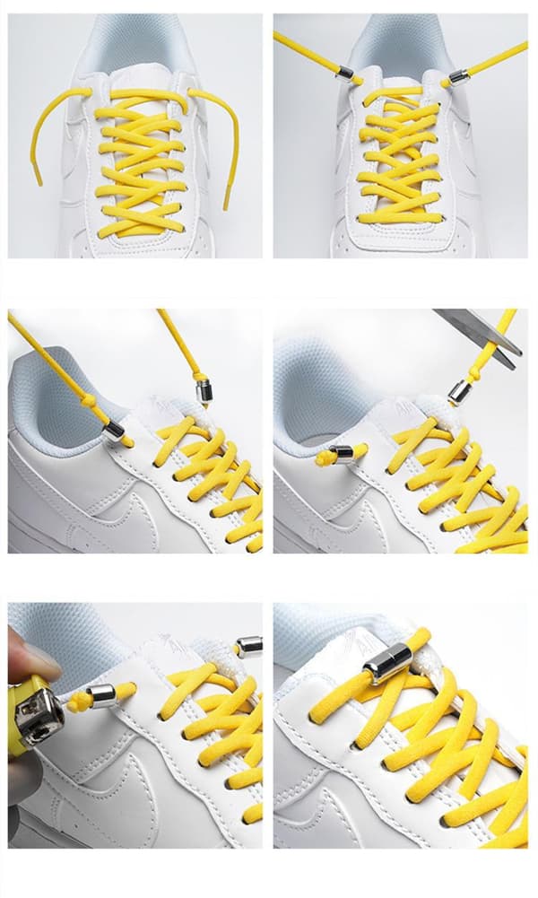 Knytfri elastiske skolisser - One size -