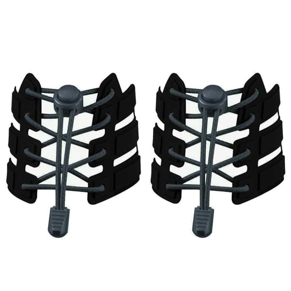 Elastiska Skosnören (Inklusive Dragsko) – No Tie Shoelaces – Mörk Grå