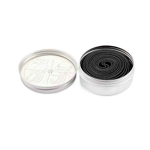 INF Elastiske snørebånd uten slips Sort