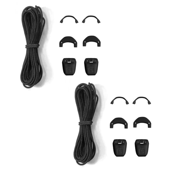 INF Salomon Quicklace skolisser, 2 par Sort S