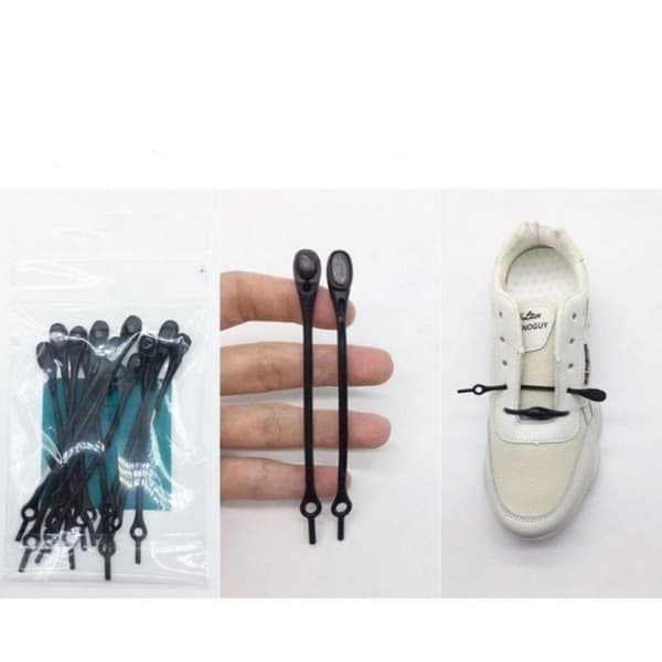 INF 12-Piece No Tie Shoelisser Elastisk Silikon Skolisser