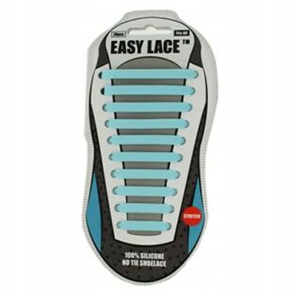 Silikone snørebånd uden bindebånd, 12 farver Easy Lace