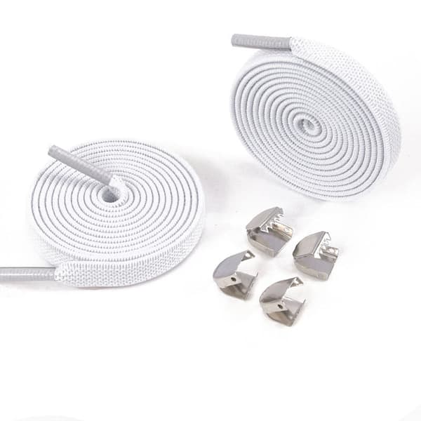 INF Elastiske skolisser med flat spenne (5 par)