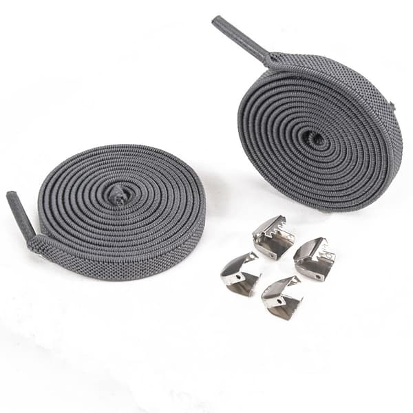 INF Elastiske skolisser med flat spenne (5 par)