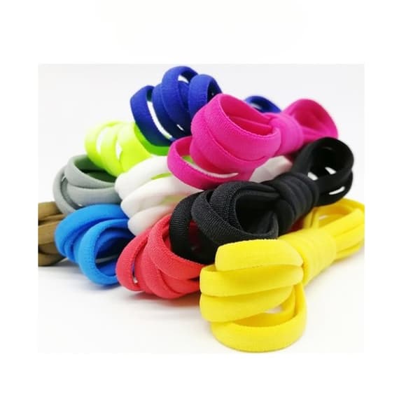 Elastic Knytfria Skosnören - Röd