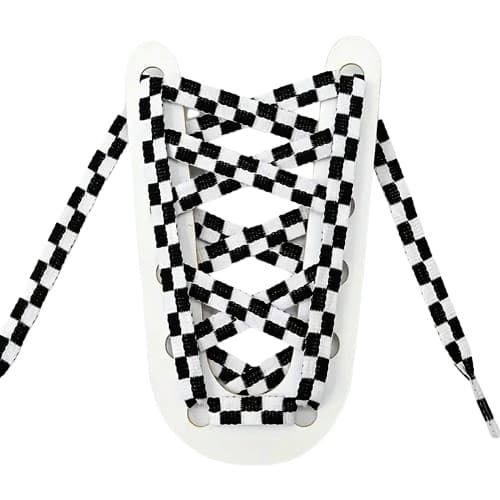Kengännauhat - Ruutukuvio - Litteät [120 cm] - Lenkkarit - Useita värivaihtoehtoja
