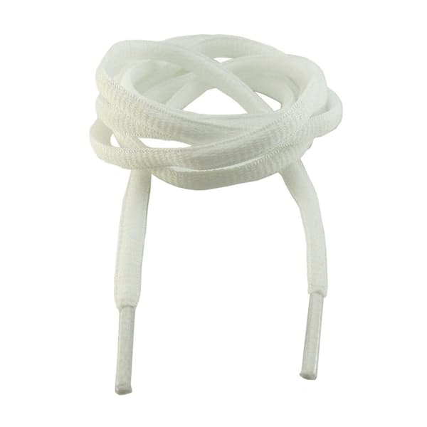 Skosnören - Svart - Runda - Ovala [140 cm] Vit One-size
