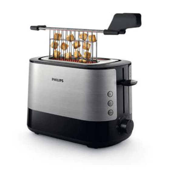 PHILIPS Viva Collection Toaster HD2635/90 2 wide slots black