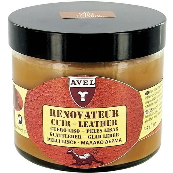 Krämfärgad läderrenoveringsbalsam - benvit färg - 250 mL