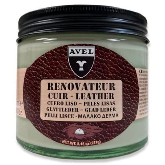 Krämfärgad läderrenoveringsbalsam - beige färg - 250 mL